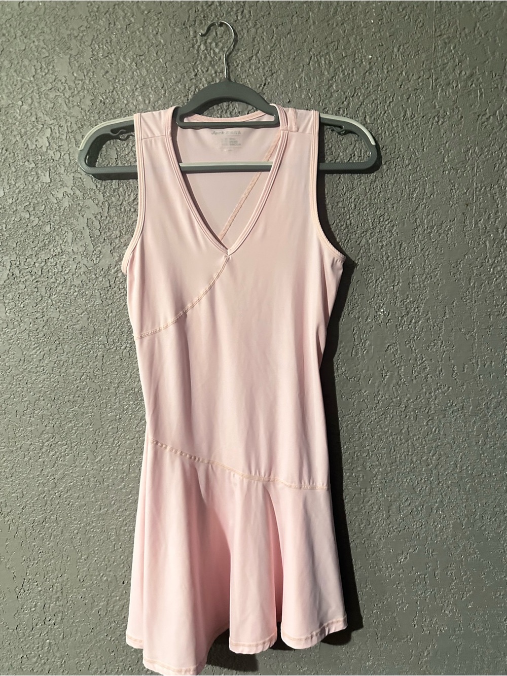 Sleeveless Light Pink V-Neck Mini Dress — Feminine Flare